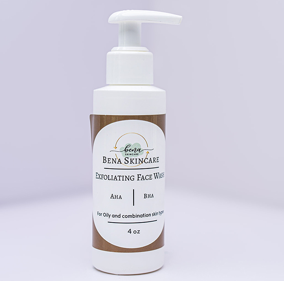 Exfoliating face wash